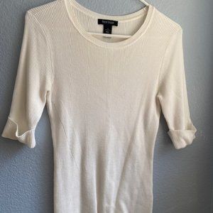 White House Black Market Off White Shirt